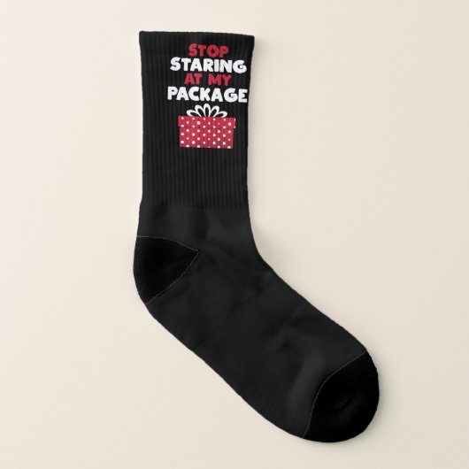 Hör auf, an meinem Paket Sarcastic Weihnachtsgif z Socken (Rechts - Außen)