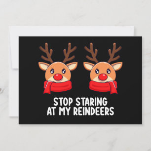 Hör auf, an meinem Weihnachtsfeiertag der Rentiere Einladung