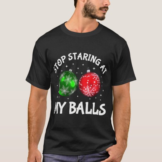 Hör auf, an meinen Ballen Adult Humor Funny Christ T-Shirt (Vorderseite)