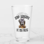 Hör auf, an meinen Nüssen zu stinken - lustiger Ei Glas (Rückseite)