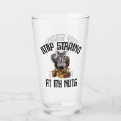 Hör auf, an meinen Nüssen zu stinken - lustiger Ei Glas (Vorderseite)