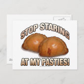 Hör auf, an meinen Pasties zu stinken! Postkarte (Vorne/Hinten)
