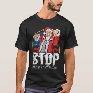 Hör auf, auf mein Paket lustige Erwachsener Humor T-Shirt