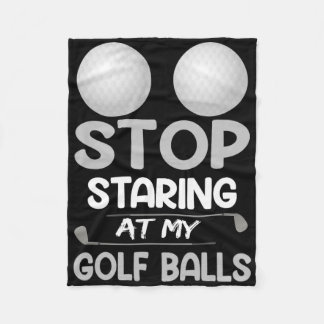 Hör auf, auf meinen Golf zu starren. Süßer Golfspo Fleecedecke