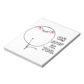 Hör auf damit. - Meme Notizblock (Rotiert)