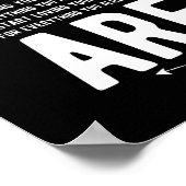 Hör auf, dich selbst zu hassen, inspirierendes Wei Poster (Ecke)