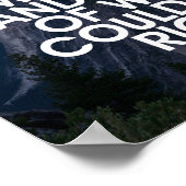 Hör auf, dich vor Motivierend Zitat zu schützen Poster (Ecke)