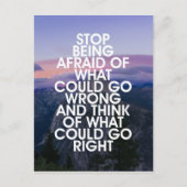 Hör auf, dich vor Motivierend Zitat zu schützen Postkarte (Vorderseite)