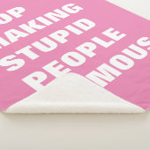 Hör auf, dumme Menschen berühmte Farben für den ei Sherpadecke (3/4)