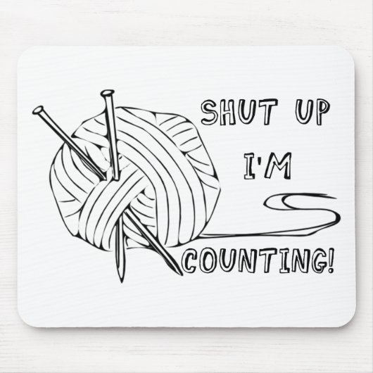 Hör auf, ich zähle mousepad (Vorne)