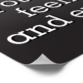 Hör auf, Kontrolle Lassen Poster (Ecke)