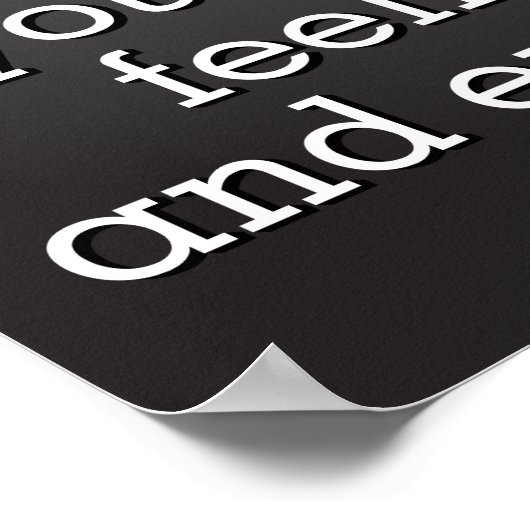 Hör auf, Kontrolle Lassen Poster (Ecke)