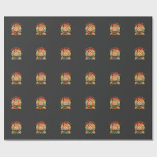 Hör auf, Kürbisse anzustarren Halloween Totenkopf Geschenkpapier