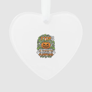 Hör auf Kürbisse Halloween Geister Fledermäuse anz Ornament