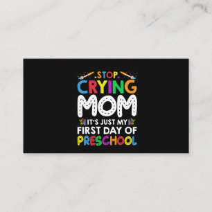 Hör auf, Mama zu weinen - nur mein erster Schultag Visitenkarte
