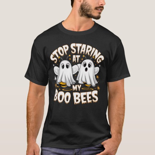Hör auf, meine Boobienen anzustarren T-Shirt (Vorderseite)