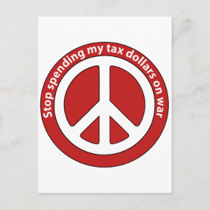 Hör auf, meine Steuergelder für den Krieg auszugeb Postkarte