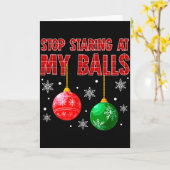 Hör auf, meinen roten karierten hässlichen Pullove Karte (Gelbe Blume)