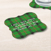 Hör auf, mich grün Kariert zu küssen Untersetzer (angewinkelt)