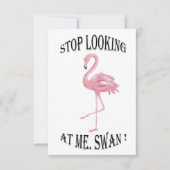 Hör auf, mich Swan anzusehen Ankündigung (Vorderseite)