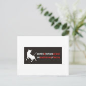 Hör auf mit Bull-Kämpfen! Postkarte (Stehend Vorderseite)