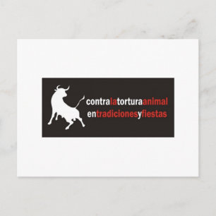 Hör auf mit Bull-Kämpfen! Postkarte