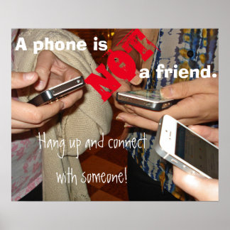 Hör auf simsen! - Klassenzimmer-Poster Poster