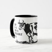 Hör auf, so eine miserable Kuh zu sein! Tasse (Vorderseite Links)