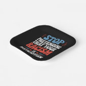 Hör auf, so zu tun, als wäre dein Rassismus Patrio Pappteller (Gewinkelt)