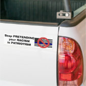 Hör auf, so zu tun, als wäre der Patriotismus dein Autoaufkleber (Auf Lkw)