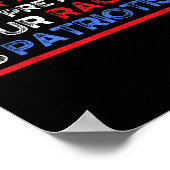 Hör auf, so zu tun, als wäre Patriotismus, Anti Poster (Ecke)