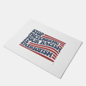 Hör auf, so zu tun, als wäre Patriotismus dein Ras Fußmatte (Schrägansicht)