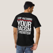 Hör auf, so zu tun, als wäre Patriotismus dein Ras T-Shirt (Schwarz voll)