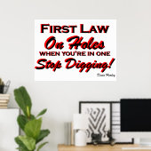Hör auf zu graben! poster (Heimbüro)