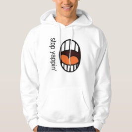 "Hör auf zu kläffen" / Pullover-Hoodie Hoodie