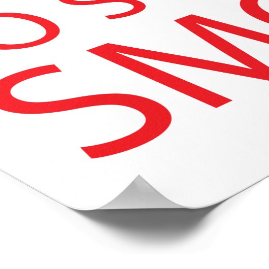 Hör auf zu rauchen poster (Ecke)