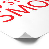 Hör auf zu rauchen poster (Ecke)