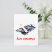 Hör auf zu rauchen! postkarte (Stehend Vorderseite)
