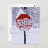 Hör auf zu schneien! postkarte (Vorne/Hinten)