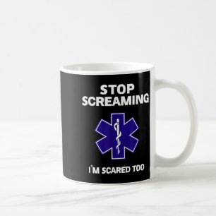 Hör auf zu schreien, ich habe Angst, zu lustig, EM Kaffeetasse