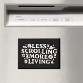 Hör auf zu scrollen Doomscrolling-Zitate Ästhetik Magnet (In Situ (Geschirrspüler))