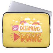 Hör auf zu träumen, fang an, blass gelb zu werden laptopschutzhülle (Vorderseite)