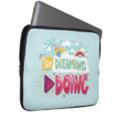 Hör auf zu träumen, fang an, blass türkis zu werde laptopschutzhülle (Vorne Rechts)