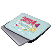 Hör auf zu träumen, fang an, blass türkis zu werde laptopschutzhülle (Vorne Knopf)