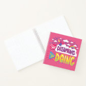 Hör auf zu träumen, fang an, dunkle Violette zu ma Notizblock (Innenseite)