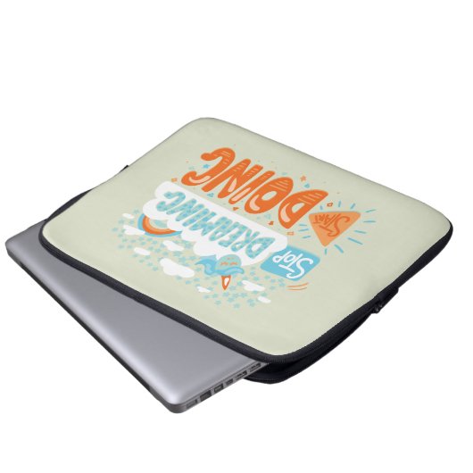 Hör auf zu träumen, fang an, Honeydew zu machen Laptopschutzhülle (Vorne Knopf)