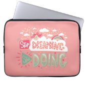 Hör auf zu träumen, fang an, Lachs zu machen Laptopschutzhülle (Vorderseite)