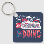 Hör auf zu träumen, fang an, navy Blue Metal zu ve Schlüsselanhänger (Vorderseite)