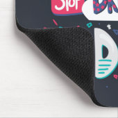 Hör auf zu träumen, fang an, Schattenschwarz zu ma Mousepad (Ecke)