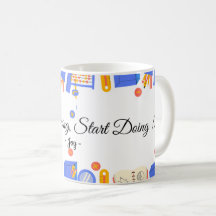 Hör auf zu träumen, fang an zu handeln Zitat Tasse